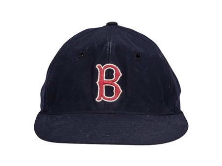 1957-1960 Ted Williams Game Used Boston Red Sox Cap (MEARS)